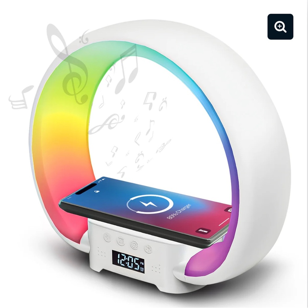 NEW - Bell + Howell - Speaker charging lamp